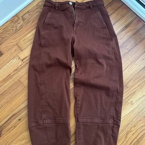 Everlane Utility Barrel Pant Rosewood 2